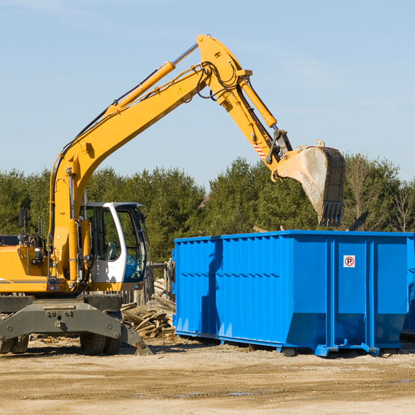 can i choose the location where the residential dumpster will be placed in Cazenovia New York